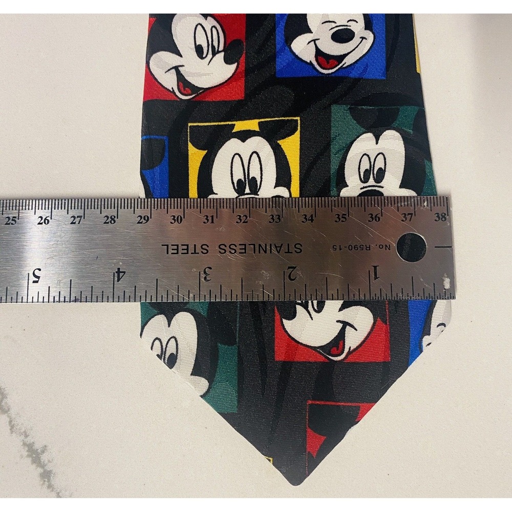 VintageMickey Mouse Necktie Balancine Hot Cakes Mens Neck Tie Disney - Picture 3 of 6